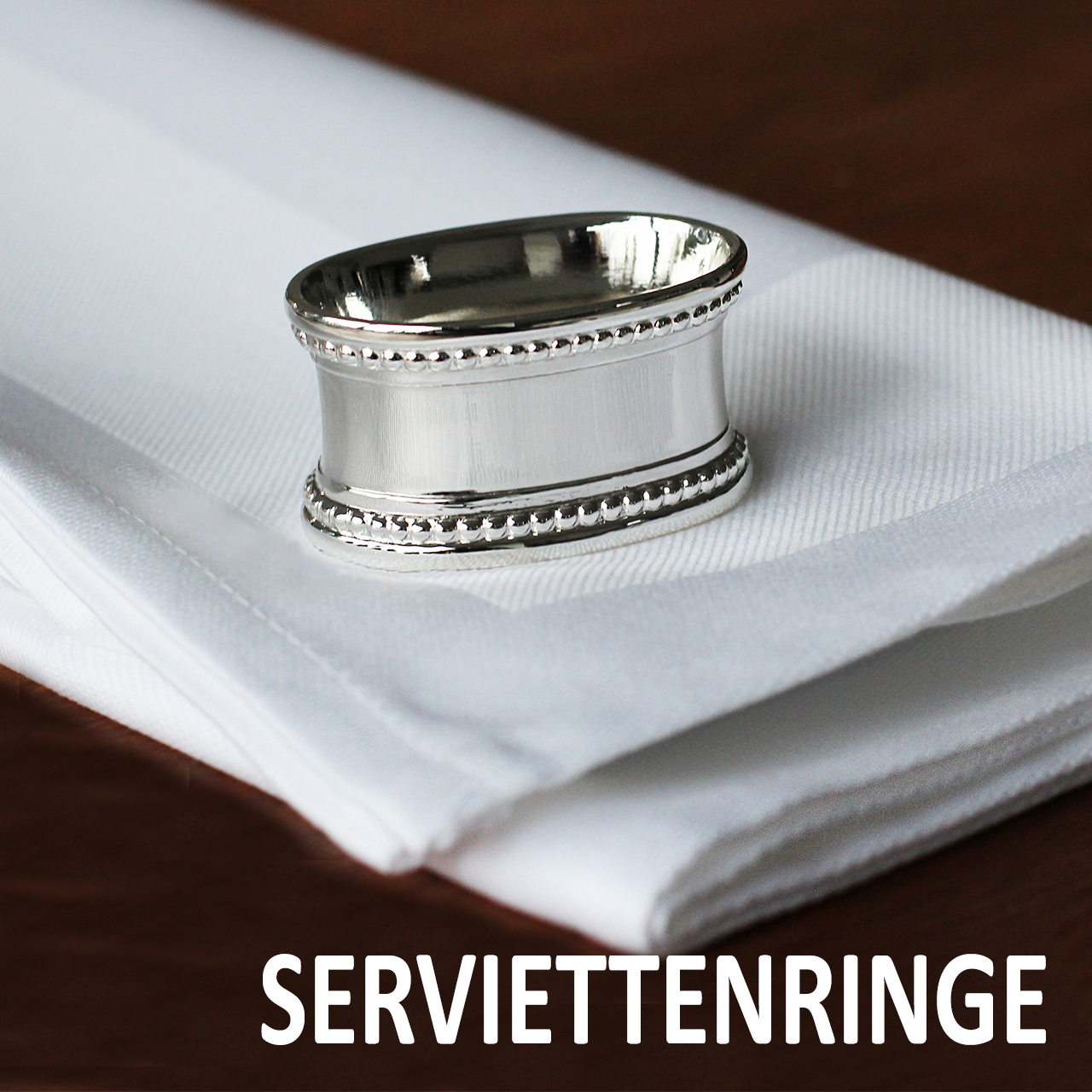 Serviettenringe aus Silber