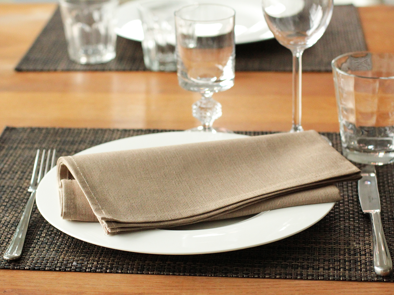 Echte Leinenservietten gehören zum Grundinventar