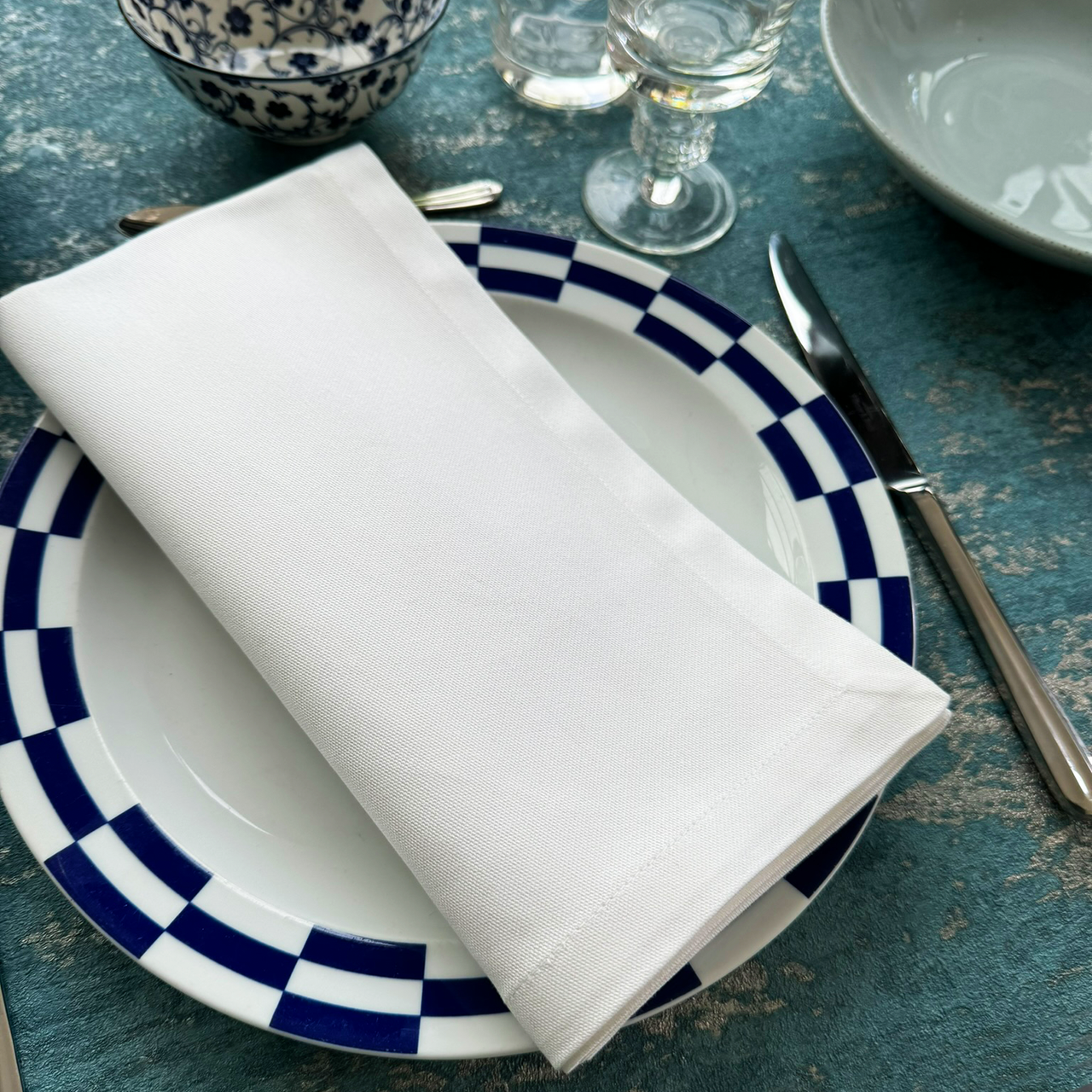 Stoffserviette Waria mit Kuvertecken