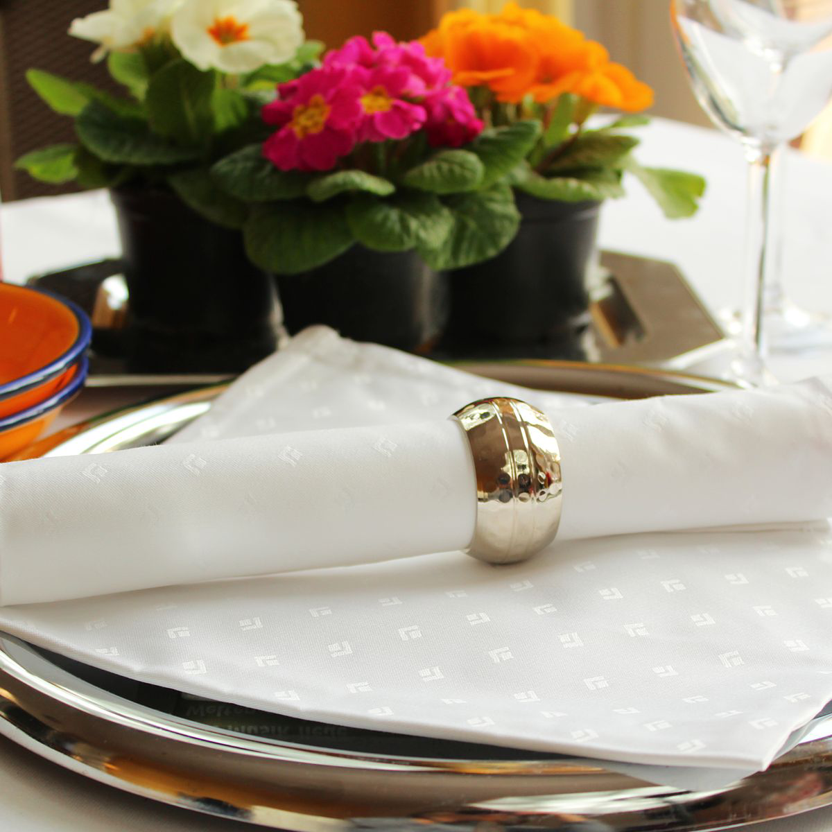 Damast-Servietten Leila 50x50